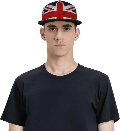 Gorra con bandera británica.