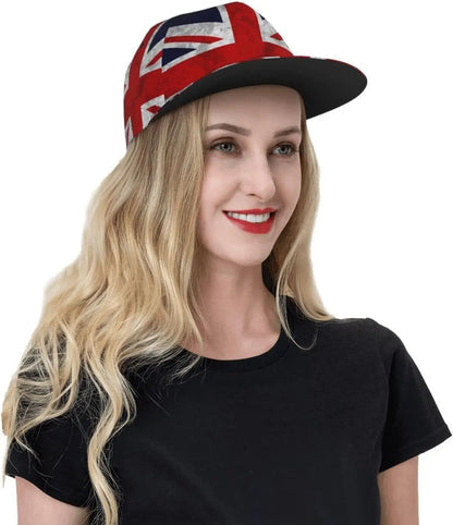 Gorra con bandera británica.