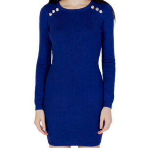 vestido azul mujer