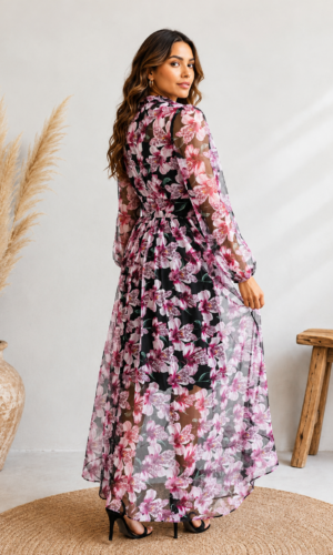 Elegant Floral Princess Dress