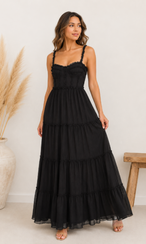 Elegant Black Evening Dress