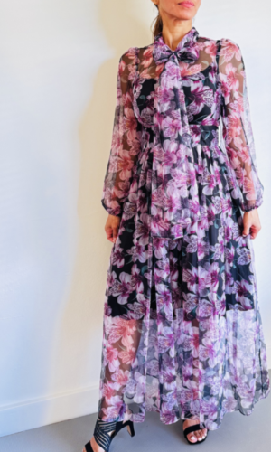 Elegant Floral Princess Dress