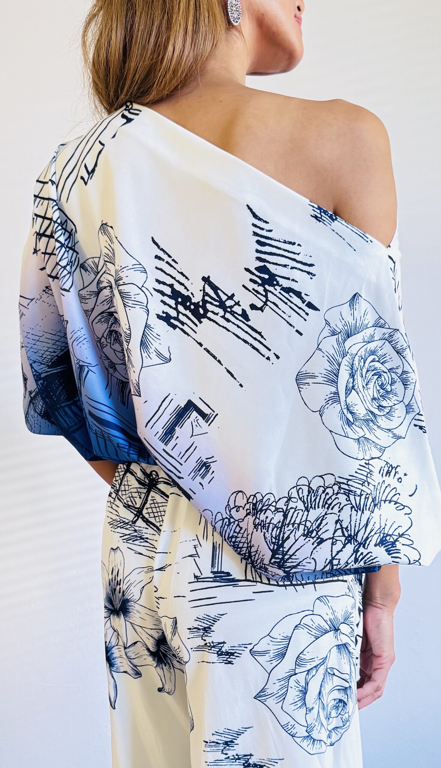 White & Blue Palazzo Set - Imagen 4